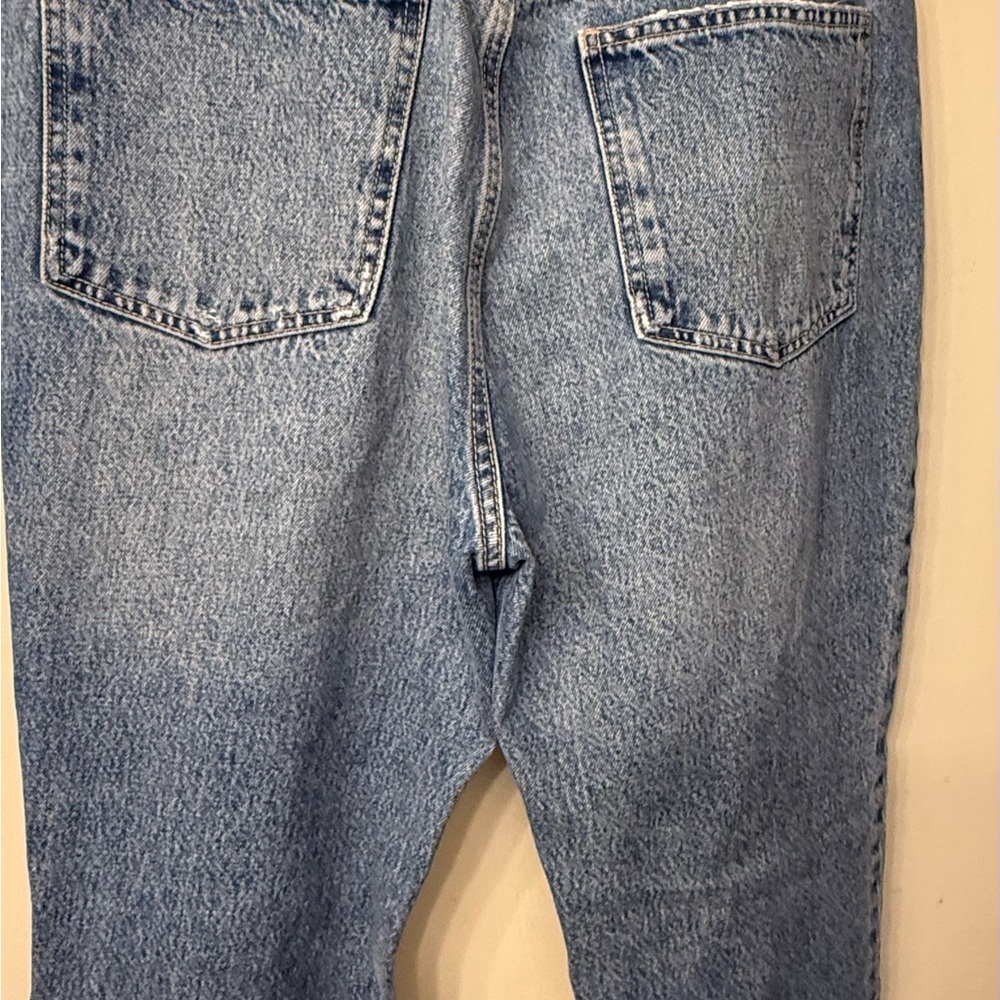 Zara Women’s Relaxed Ripped Blue Jeans - Picture 10 of 10